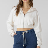 Cropped Zip Front Hoodie (Dex)