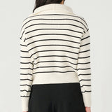 Half Zip Textured Sweater Top (Dex)