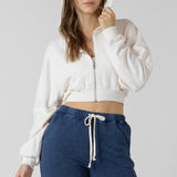 Cropped Zip Front Hoodie (Dex)