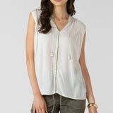 Beaded Contrast Trim Blouse (Dex)