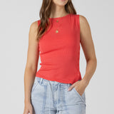 Asymmetrical Button Detail Tank (Dex)