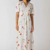 Short Sleeve Floral Maxi Dress (Dex)
