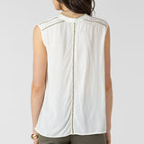 Beaded Contrast Trim Blouse (Dex)