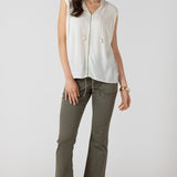 Beaded Contrast Trim Blouse (Dex)