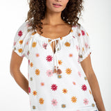 Tie Neck Woven Blouse (Liverpool)