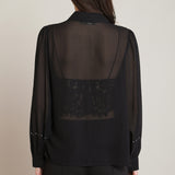 Studs Button Down Blouse