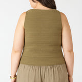 Squareneck Textured Tank (Plus) (Dex)