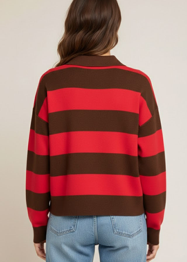 Striped Polo Top (Dex)