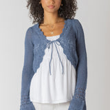 Tie Front Crochet Cardigan (Dex)