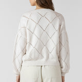 Embroidered Pointelle Cardigan (Dex)