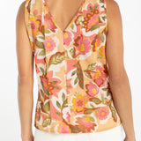 Floral Pleated Sleeveless Top (Liverpool)