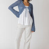 Tie Front Crochet Cardigan (Dex)
