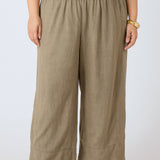 Wide Leg Linen Pant (Plus) (Dex)
