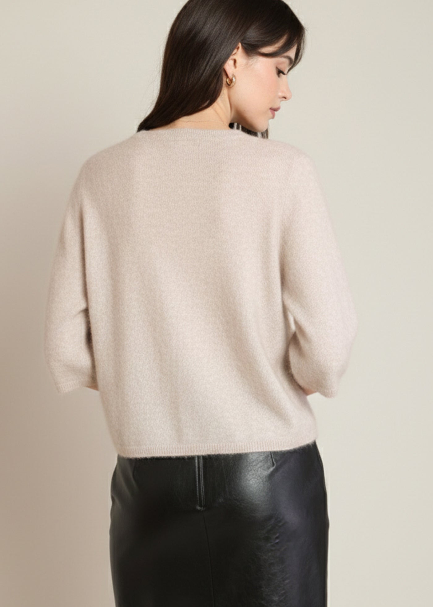 Short Sleeve Cardigan Sweater (Dex)