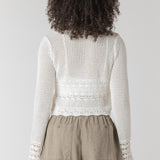 Tie Front Crochet Cardigan (Dex)