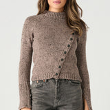 Asymmetric Buttoned Sweater (Dex)