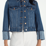 Bracelet Length High Cuff Trucker Jacket (Liverpool)