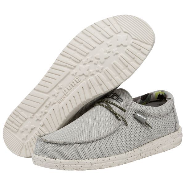 HEY DUDE Men's Wally Sox (Fog)