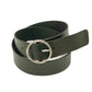 Belt w/ Round Silver Buckle