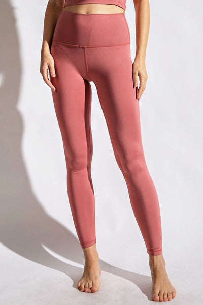 RAE MODE Full Length Compression Legging w/ Pockets (Rustic Coral