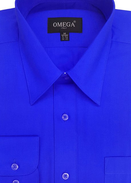 Men's LS Dress Shirt (Royal Blue) SMALL Men's LS Dress Shirt (Royal Blue) SMALL