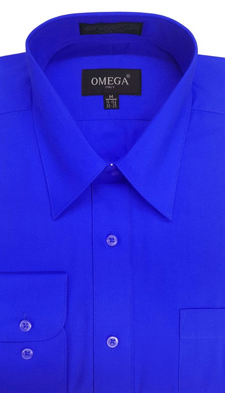 Men's LS Dress Shirt (Royal Blue) – 9th Street Clothing Co