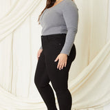 FINAL SALE ~  KAN CAN High Rise Super Skinny Jean (Plus)