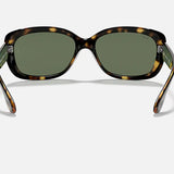 RAY-BAN Women's Jackie Ohh Sunglasses (Havana/Dark Green)