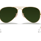 RAY-BAN Aviator Large Metal Mirror Sunglasses (Gold/Blue Flash Mirror)