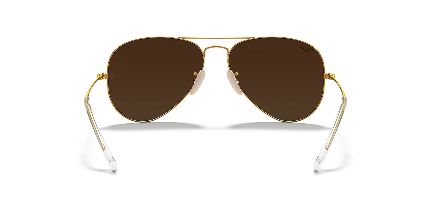 RAY-BAN Aviator Large Metal Sunglasses (Matte Arista/Green Mirror)