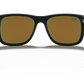 RAY-BAN Men's Justin Rubber Sunglasses (Rubber Black/Brown Mirror Orange