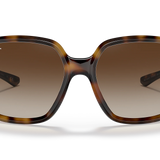 RAY-BAN Unisex Powderhorn Sunglasses (Havana/Brown Gradient)