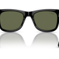 RAY-BAN Women's Mega Wayfarer Classic Sunglasses (Black/Green)