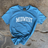 FINAL SALE ~ "Midwest" Graphic Tee (Deep Heather Teal)