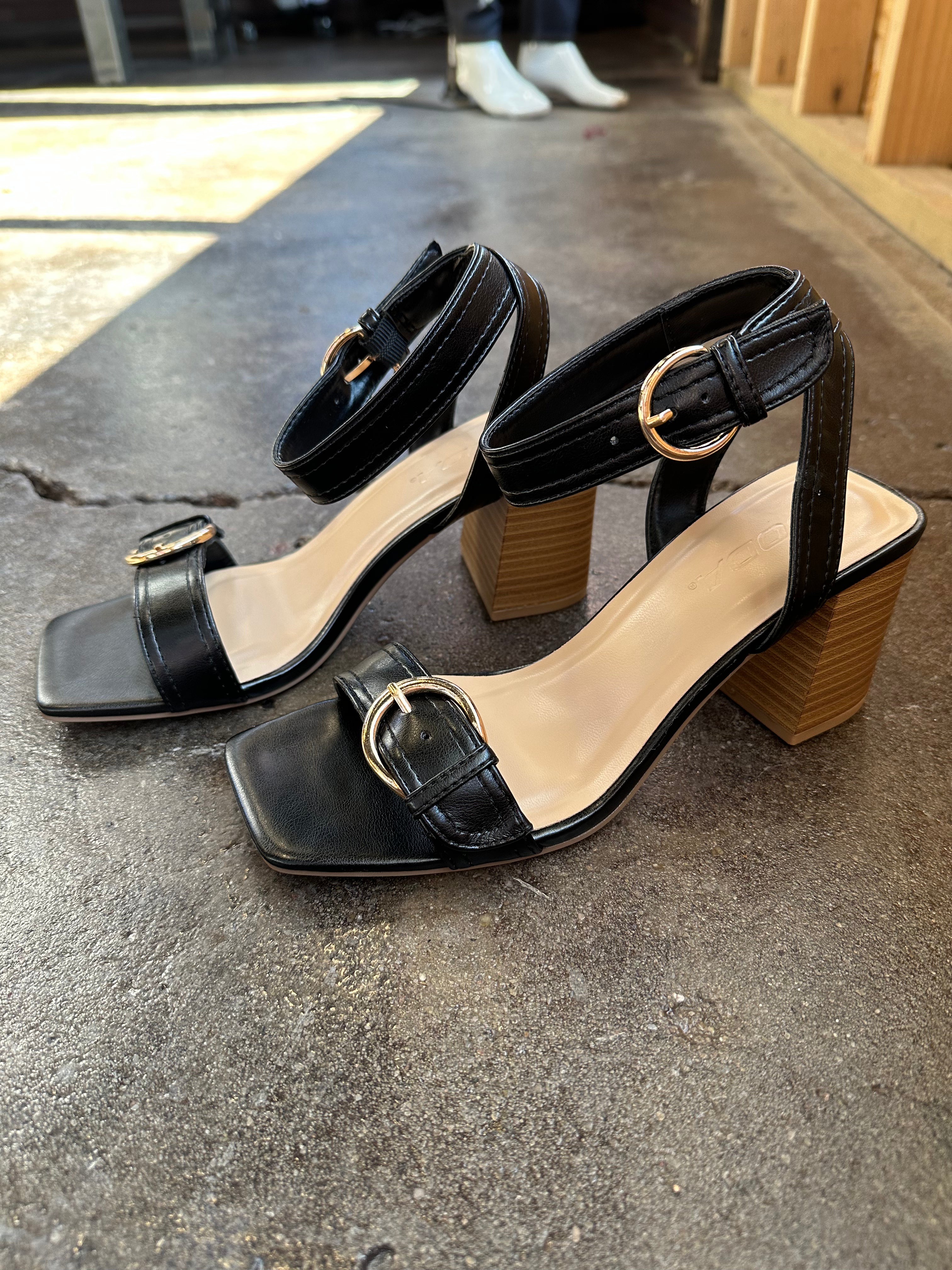 SODA "Treaty" Double Buckle Dress Sandal