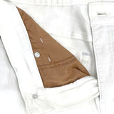 GRACE & LACE Straight Leg Cropped White Jean (Mel)