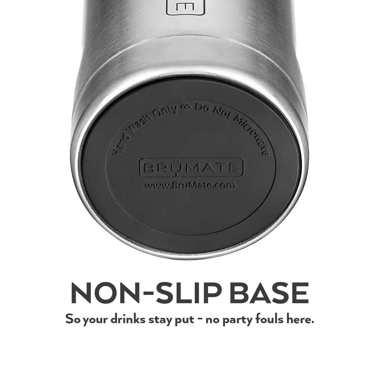 BrüMate Hopsulator Slim Double-walled Stainless Steel Insulated Can Cooler  for 12 Oz Slim Cans (Glitter Merlot) 