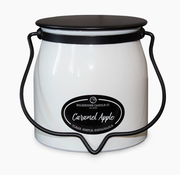 MILKHOUSE  16 Oz. Butter Jar Candle (Caramel Apple) (LOCAL PICKUP ONLY)
