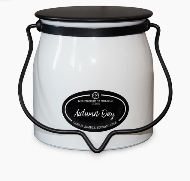 MILKHOUSE  16 Oz. Butter Jar Candle (Autumn Day) (LOCAL PICKUP ONLY)