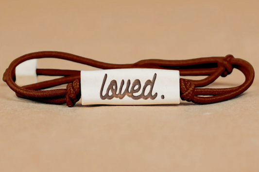 MUD LOVE "Loved" Cursive Lovely Bracelet
